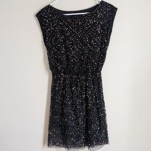 Hollywood Style Walter Baker Gold Sequined Dress